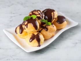 Csokis profiterol